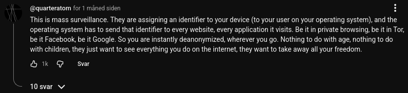 youtube comment one