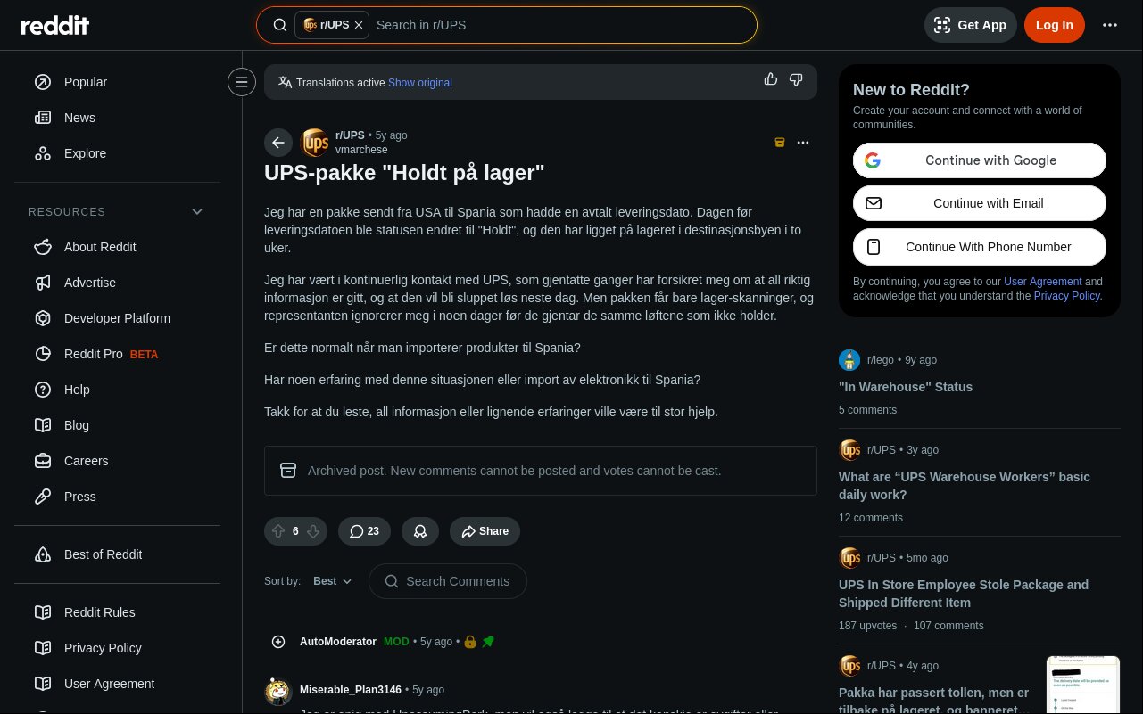 reddit page