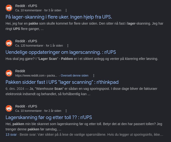 ups search results